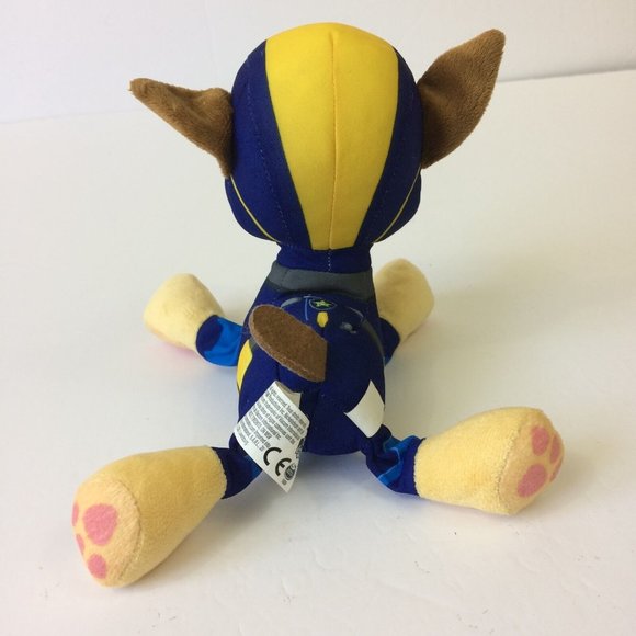 Paw Patrol Chase 8" Soft Plush Police Dog Toy Doll Stuffed Animal Nickelodeon - Picture 6 of 11